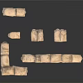 Stacked Sandbags Used In Tactical Fortification And Military Defense Structures