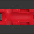 Durable Red Medical Transport Stretcher With Black Components And Wheels