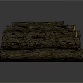 Stacked Plant Wood Logs With Cut Cross Sections And Visible Annual Rings