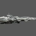 Futuristic Sci Fi Starship With Intricate Metallic Surface And Detailed Structure