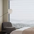 Modern Bedroom Interior Design With Large Bed White Bedding Wooden Flooring And Windows