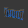 Classic Decorative Road Barrier With Columns And Ornate Design For Safety