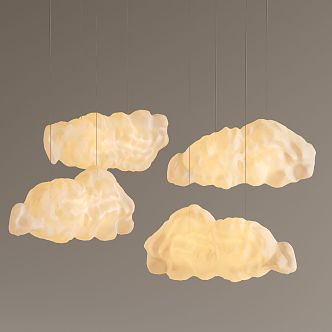 Modern Cloud Chandelier Children's Bedroom Chandelier Cloud Lamp Children's Chandelier Wall Decoration Pendant Cloud 3d model