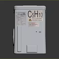 White Compact Washing Machine With Transparent Lid And Front Control Knob