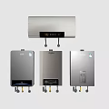 Modern Household Electric And Gas Water Heaters With Sleek Design Wall Mounted Digital
