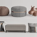 Modern Ottoman Sofa Stools In Various Designs With Soft Pillows And Accent Furniture