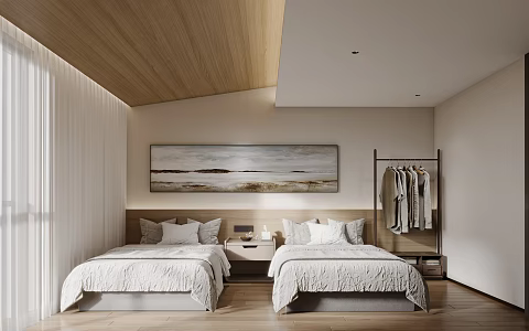 Double Room Modern Room 3d model