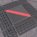 Anti-slip dust removal mat mud scraping board mud scraping mat dust removal carpet EVA floor mat 3d model