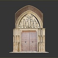 Ancient Building Door Ancient Building Door Chinese Style Door Antique Door Classical Door Chinese Style Door Chinese Style Entrance Traditional Door 3d model