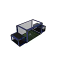 Mini Indoor Football Game Table With Blue Frame Net And Soccer Ball