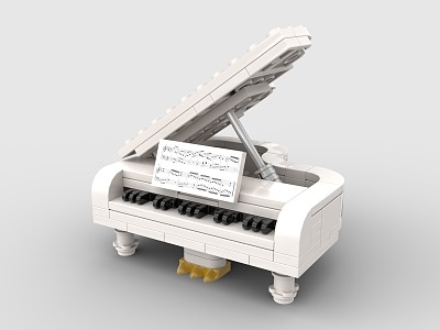 LEGO toy piano instrument grand piano playing model