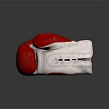 High Quality Red and White Laced Boxing Gloves for Professional Sports Training Equipment