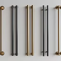 Modern Middle Ancient Handle Door Handle Glass Door Handle Cabinet Door Handle Wardrobe Handle Large Door Handle Long Handle 3d model