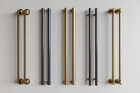Modern Middle Ancient Handle Door Handle Glass Door Handle Cabinet Door Handle Wardrobe Handle Large Door Handle Long Handle 3d model