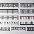 Various Stylish Fences with Intricate Patterns and Simple Metal Railings