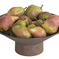 Modern Fruit Plate Modern Fruit Food Pear Plate Fruit Plate Container Home 3d model