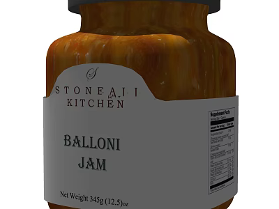 Stoneali Kitchen Balloni Jam Jar With 3kg 12.5oz Net Weight 3d model