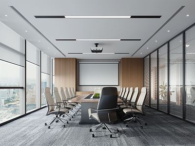 Modern Meeting Room Meeting Table and Chair model