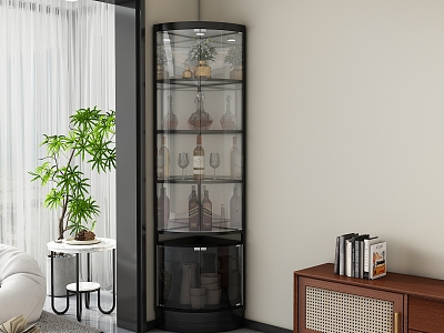 Modern Wine Cabinet 3d model