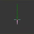 Detailed Metallic Sword With Cross Guard Long Blade Sharp Tip On Gray Background