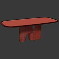 Modern Dining Table with White Marble Top and Black Curved Legs in Contemporary Design