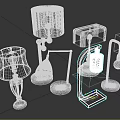Diverse Stylish Table Lamps With Unique Designs And Various Base Styles