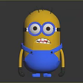 Minion Themed Children's Furniture Figurine With Yellow Body And Blue Overalls