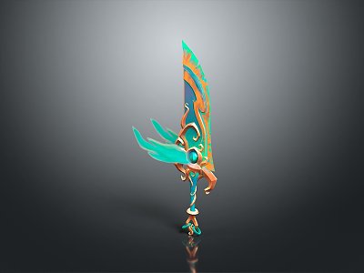 Final Fantasy Big Swords Final Fantasy Weapon Knife Magic Knife Weapon Cold Weapon Realistic 3d model