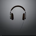 High Quality Wired Headphones With Brown Leather Earpads And Metal Frame Design
