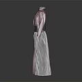 Stylish Pink And Gray Long Robe With Waist Belt And Long Sleeves Design