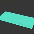 Structural Component Model Featuring Grid Pattern And Striped Structures On Base Plate