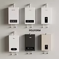 POLIFORM Wall Mounted Water Heaters With Digital Displays And Various Designs 3d model