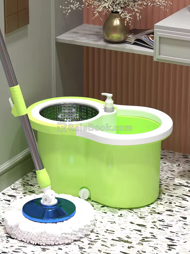 Modern Mop Bucket 3d model