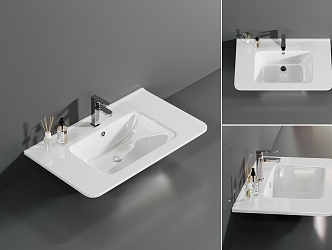 Wash basin ceramic basin 3d model