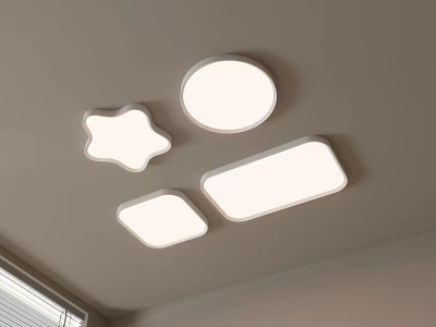 Modern Different Shaped Ceiling Lights Design For Home Interior Living Space 3d model