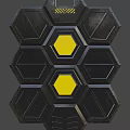 Sci-fi Shield 3d model
