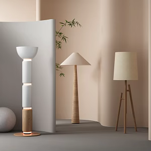 Quiet Floor Lamp Lighting 3d model