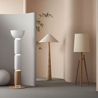 Quiet Floor Lamp Lighting 3d model