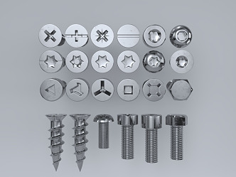 modern screw 3d model