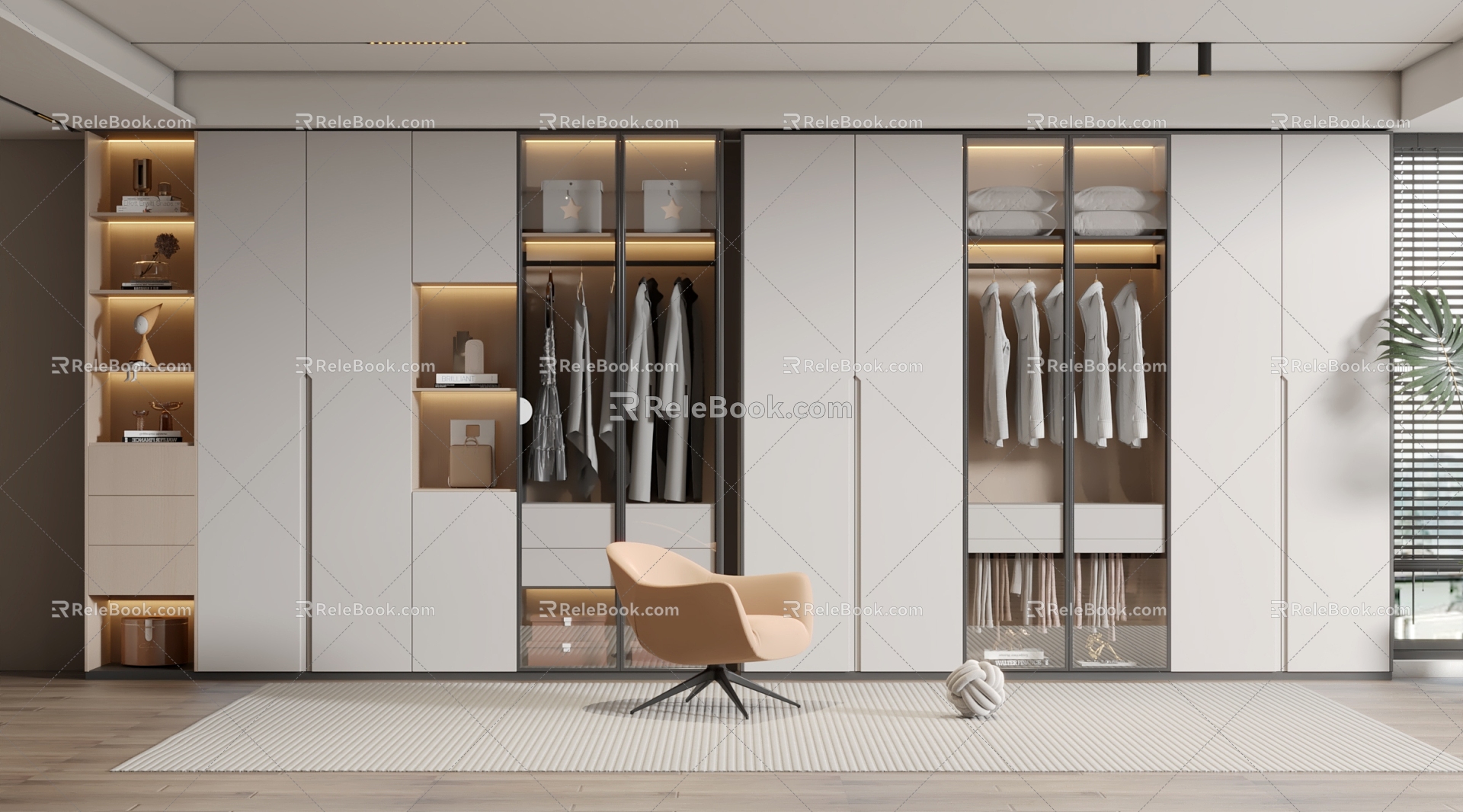 Modern wardrobe 3d model