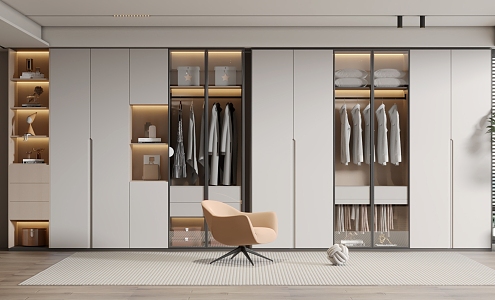 Modern wardrobe 3d model