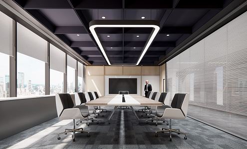 Modern Conference Room 3d model