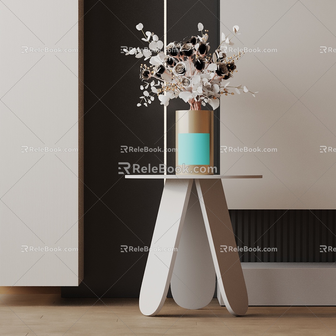 Modern Bedside Cabinet 3d model