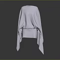 Light Purple Flowing Clothing With Loose Fit And Elegant Drape Design