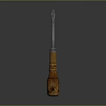 Sturdy Hardware Tool Screwdriver With Ergonomic Wooden Handle And Steel Shaft For Daily Use