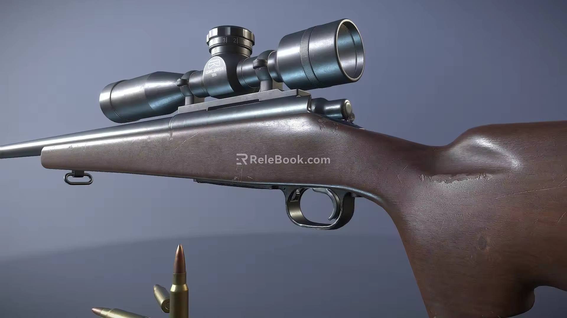 M40A1 sniper rifle 3d model