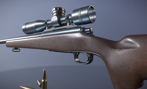 M40A1 sniper rifle 3d model