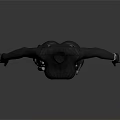 Black Tactical Full Body Suit With Long Sleeves Gloves And Utility Belt