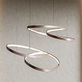 Cattelan modern chandelier metal chandelier ring chandelier 3d model