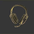 Black Computer Headset With Microphone For Gaming And Office Ergonomic Design